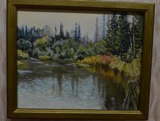 "Монастырское озеро". В. С. Осипенков. Х., м.  